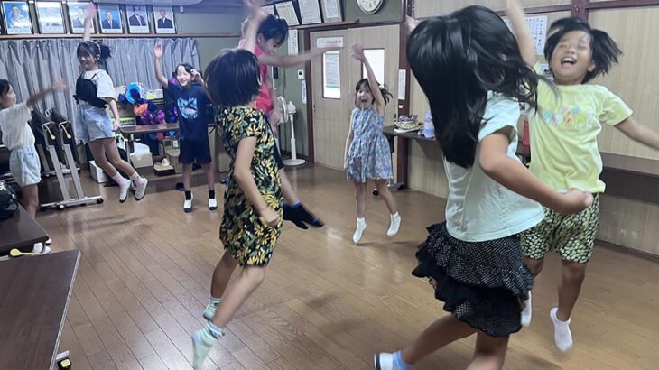 盆踊り子供曲決定！夏休みの宿題＆ダンス練習をおこないました