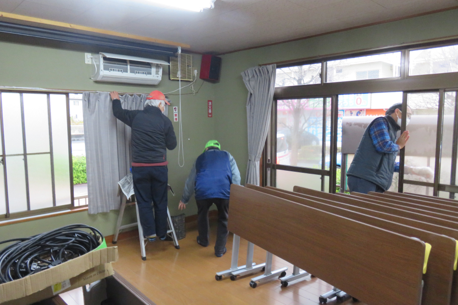 自治会館歳末大掃除