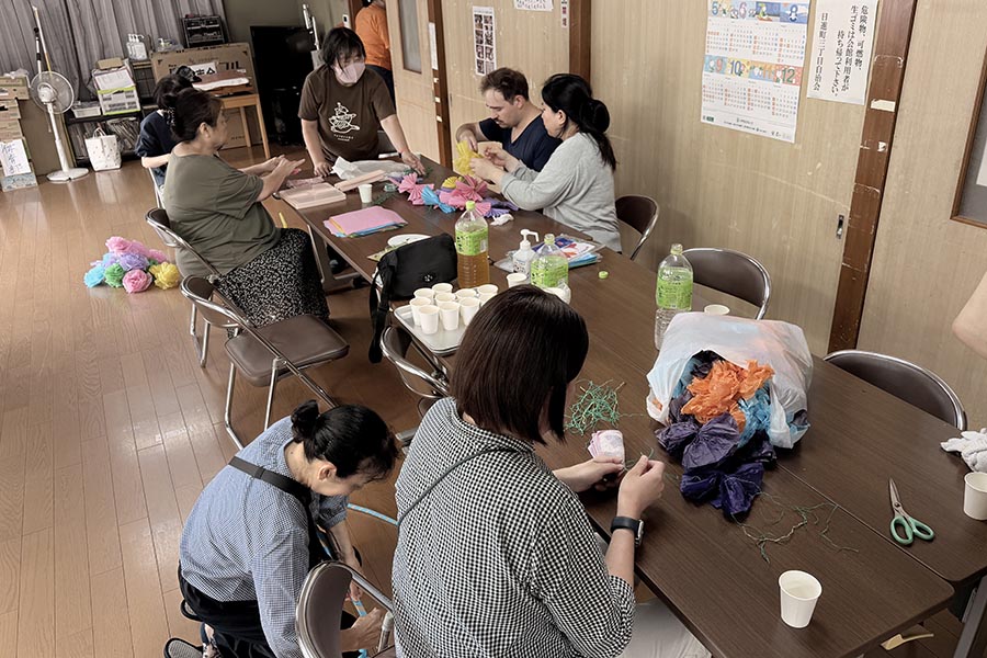 日進町3丁目自治会夏祭り準備