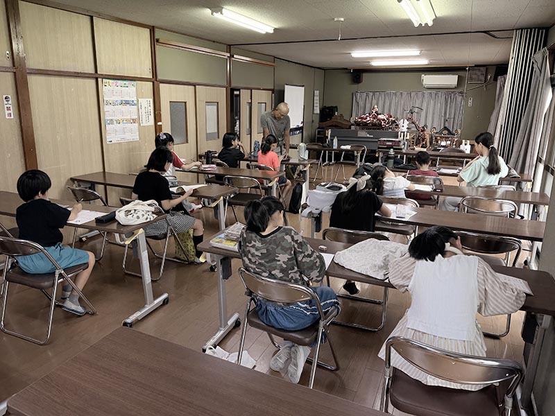 日進町3丁目自治会こども未来部 夏休みの宿題&盆踊り練習